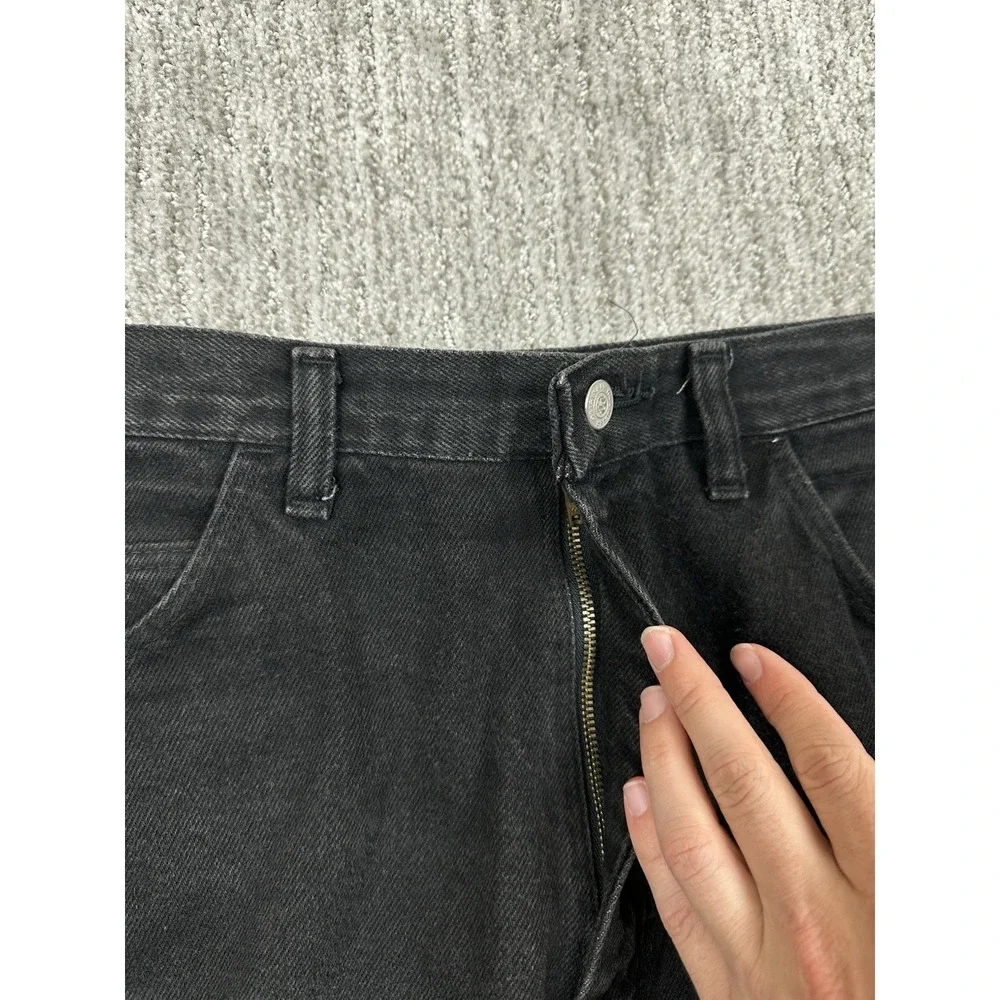 Wrangler Hero Originals Easy Fit Jean Shorts Mens 34 Black Denim Made in USA
